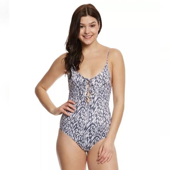 Tavik Monahan Reversible Swimsuit In Mahiki Animal Print sz XS - Picture 1 of 15